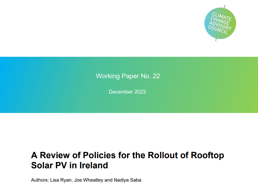 An image of the front page of the working paper